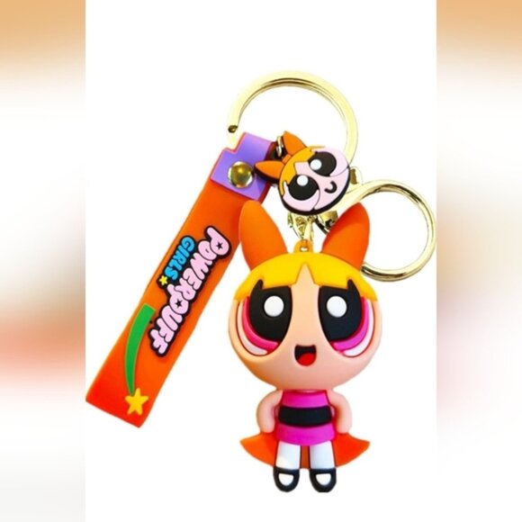 Accessories - Powderpuff Girl Blossom Keychain Or Bag Charm (New)